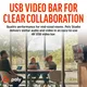 Poly Studio USB-Video-Bar - Passend für Huddle- und mittelgroße Meetingräume