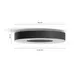 Philips Hue White & Col. Amb. Infuse Deckenleuchte L schwarz 3.450 lm