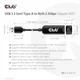 Club3D CAC-1420 USB 3.2 Gen1 Type A auf RJ45 2.5Gbps 0.24 m schwarz