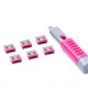 SMARTKEEPER ESSENTIAL 6x USB-A Blocker mit 1x Lock Key Basic Pink