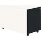 Schubladencontainer mit Rollen, 570x800, Stahlpl., 3 Schubl. weiß/anthrazit