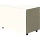 Schubladencontainer mit Rollen, 570x800mm, Stahlplatte, 3xSchublade, weiß/grau