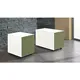 Schubladencontainer mit Rollen, 570x800, 1 Materials., 1 Hängereg., weiß/grün
