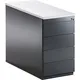 Schubladencontainer, 720x800, 4 Schubladen, anthrazit/ lichtgrau