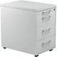 Schubladencontainer auf Rollen, 579x600mm, 3 Schubl., lichtgrau