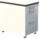 Schubladencontainer auf Rollen, 579x600mm, 1 Materialschub, reinweiß/alu/weiß