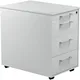 Schubladencontainer auf Rollen, 570x600mm, 3 Schubl., lichtgrau