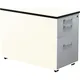 Schubladencontainer auf Rollen, 573x800mm, 1 Materialschub, r.weiß/alu/weiß