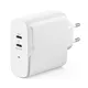ALOGIC 2X40 Rapid Power 2 Port 40,0 W USB-C GaN Wandladegerät weiß