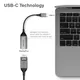 ALOGIC Ultra USB-C (männlich) auf DP (weiblich) Adapter grau 15 cm