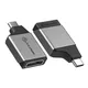 ALOGIC Ultra MINI USB-C (männlich) auf Displayport (weiblich) Adapter grau