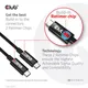 Club 3D USB4 Gen3x2 Type-C Bi-Direktionale Kabel 3m