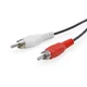 EQUIP 147094 2-Cinch-Stecker-auf-Stecker-Stereo-Audiokabel, 2,5m