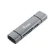 EQUIP 245460 Kartenleser mit USB 3.0-Hub, OTG