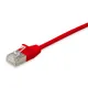 EQUIP 606142 Cat.6A F/FTP Slim-Patchkabel, 0.25m, Rot