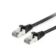 EQUIP 606103 Cat.6A S/FTP Patchkabel, 1.0m, Schwarz