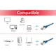 EQUIP 605534 Cat.6 S/FTP Patchkabel, 5.0m , Blau