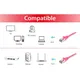 EQUIP 605583 Cat.6 S/FTP Patchkabel, 0.25m , Pink