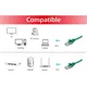 EQUIP 625449 Cat.6 U/UTP Patchkabel, 20m , Grün
