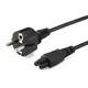 EQUIP 112150 Hochwertiges Netzkabel, C5 auf Schuko, 1.8m