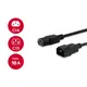 EQUIP 112100 Hochwertiges Netzkabel, C13 auf C14, 1.8m