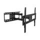EQUIP 650316 37"-70” voll bewegliche TV-Wandhalterung Kabelkanal 94 cm geeignet für 4 Kabel schwarz