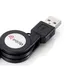 EQUIP 128595 USB 2.0  A to Micro-B ausziehbares Kabel, 1.0m , Schwarz