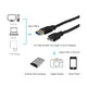 EQUIP 128397 USB 3.0 A auf Micro-B Kabel, M/M,  1.8m, 5Gbps, Schwarz
