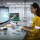 Logitech Signature Slim K950 Pale Grey - Kabellose Tastatur inkl. Logi Bolt