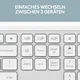 Logitech Signature Slim K950 Pale Grey - Kabellose Tastatur inkl. Logi Bolt