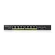 ZyXEL GS1100-10HP v2 10-Port unmanaged 8x Gigabit, 2x Fiber Uplink, 120W PoE+