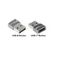 Good Connections Adapter USB 2.0 Stecker A an USB-C Buchse, Aluminium grau