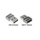 Good Connections Adapter USB 2.0 Stecker A an USB-C Buchse 5 Stk. Aluminium grau