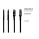 Good Connections USB 2.0 Lade- und Datenkabel (100W) mit Digitalanzeige USB-C 1m