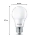 Philips LED Normallampe mit 40W, E27 Sockel, Matt, Warmwhite (2700K) 6er Pack