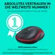 Logitech M185 Kabellose Maus Rot