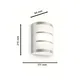 Philips Outdoor Ultra-Efficient Python Wandleuchte 3.8W, 2700 Kelvin, Edelstahl