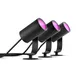 Philips Hue Starter Set Outdoor Lily Spot schwarz • 3er Pack + 2 x Resonate Wandleuchte + Bridge V2