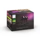 Philips Hue Starter Set Outdoor Lily Spot schwarz • 3er Pack + 2 x Resonate Wandleuchte + Bridge V2