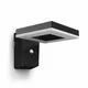 Philips Outdoor Ultra-Efficient Solar Zonal Wandleuchte 1.3W, eckig schwarz