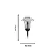 Philips Outdoor Niedervolt Spore Bodenspot EU 1W, 24V, 2700 Kelvin
