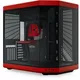 HYTE Y70 Zweikammer ATX Midi Tower Gaming Gehäuse Rot mit Glasfenster