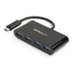 StarTech.com 4 Port USB 3.0 Hub 4x USB-A USB 3.2 Gen 1 (3.1 Gen 1), integrierte Kabel