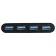 StarTech.com 4 Port USB 3.0 Hub 4x USB-A USB 3.2 Gen 1 (3.1 Gen 1), integrierte Kabel