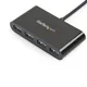 StarTech.com 4 Port USB 3.0 Hub 4x USB-A USB 3.2 Gen 1 (3.1 Gen 1), integrierte Kabel