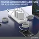 4smarts USB-C Magnetisches Kabel RollUp 1,5m, weiß
