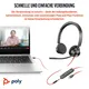 Poly Blackwire 3325 Headset for Business - USB-C - UC-zertifiziert