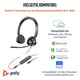 Poly Blackwire 3325 Headset for Business - USB-C - UC-zertifiziert