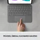 Logitech Slim Combo Touch Tastaturcase Trackpad für iPad Pro 11“ (1./ 2./3.Gen)
