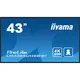 iiyama ProLite LH4365UHSB-B1 108cm (43") 4K UHD Signage Monitor DP/HDMI/RJ45